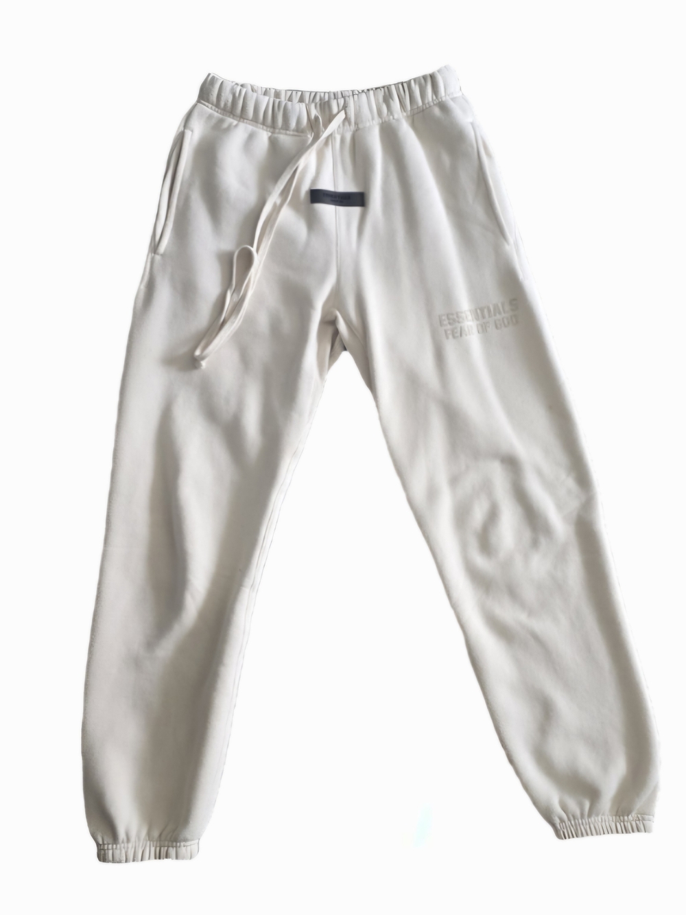 Essentials Eggshell Joggers with Subtle Logo